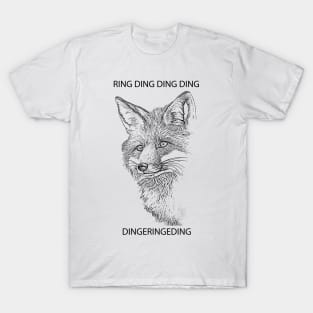 Fox Ring Ding Ding Ding Dingeringeding T-Shirt